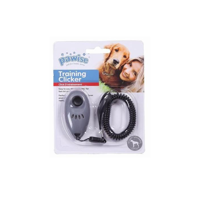 Pawise Trainings-Clicker mit Spiralband grau, 7cm 