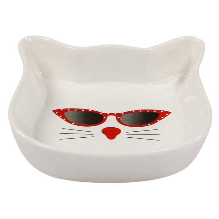 swisspet Keramiknapf Sunnycat, weiss, mit Motiv