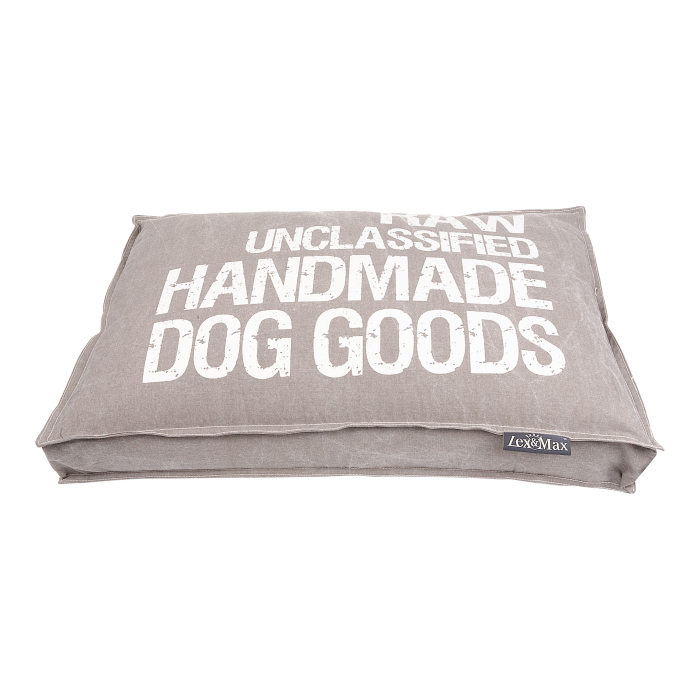 Lex&Max Boxbed "Raw Unclassified" taupe 75 x 50 x 9 | Hundebett