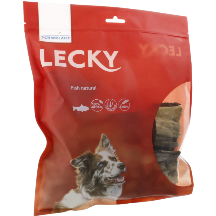 LECKY Fish natural Fischstücke | Kauartikel