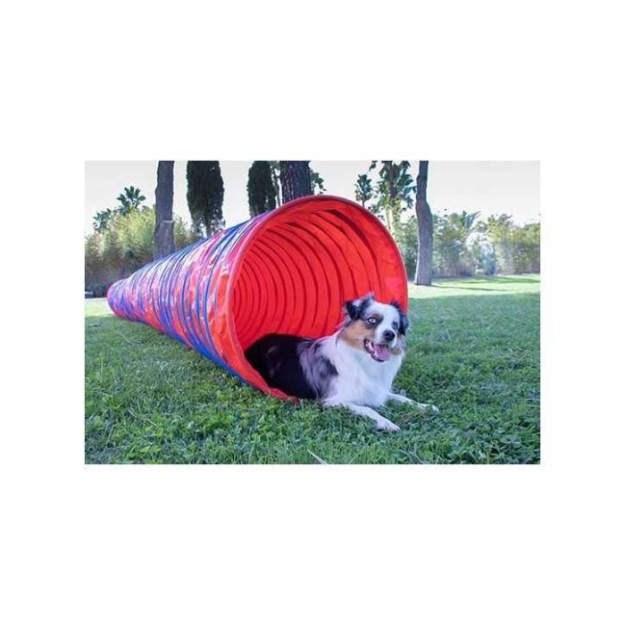 AO Agility FCI Tunnel rot-blau, 3m | Für Hunde