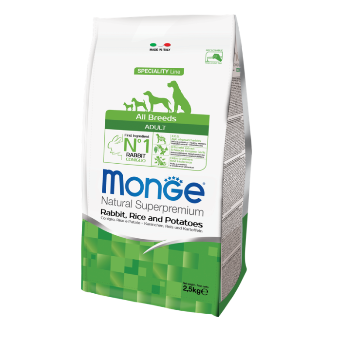 DE Monge Speciality Line Adult ALL BREEDS Monoprotein - Kaninchen | Trockenfutter 