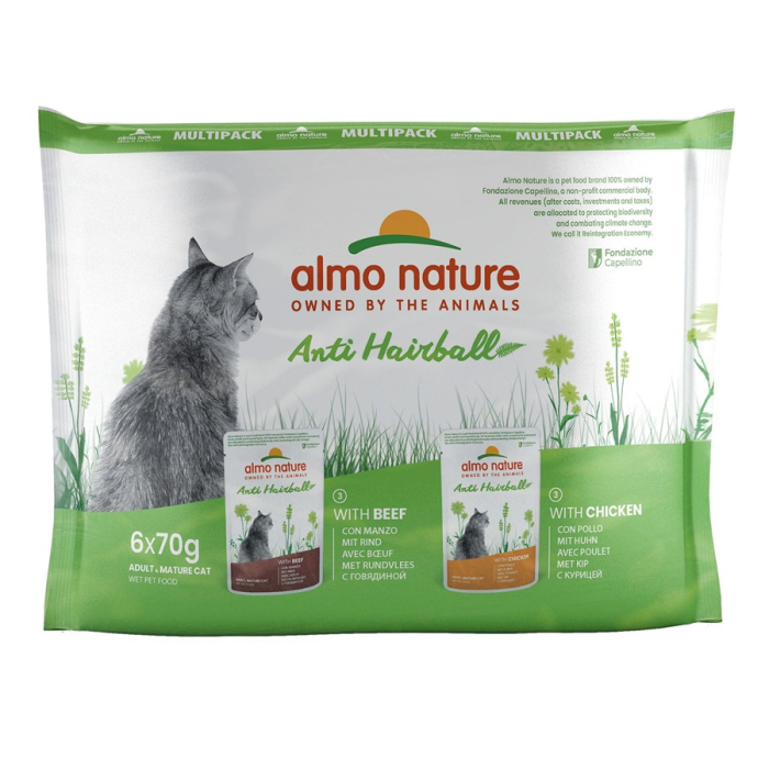 Almo Holistic Anti Hairball - 10x 6x70g