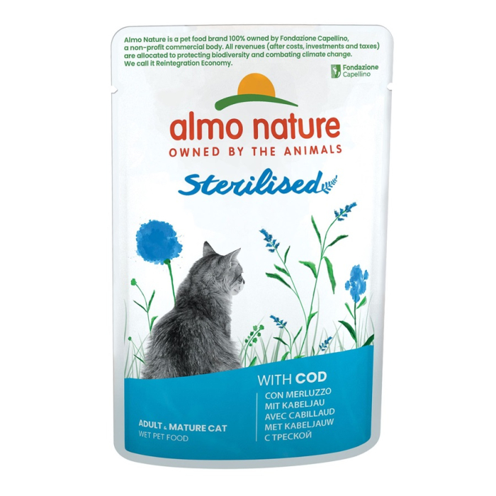 Almo Holistic Sterilised, Kabeljau - 30x70g