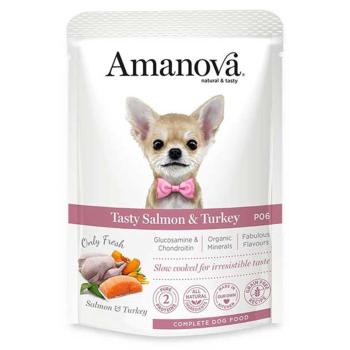Amanova Dog Adult - Tasty Salmon & Turkey Grain Free - Lachs & Truthahn