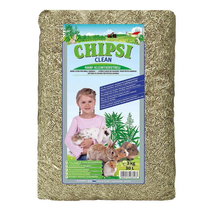 Chipsi Clean Hanf-Einstreu für Kleintiere