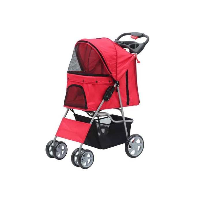 Pawise Hundewagen / Haustierbuggy, rot