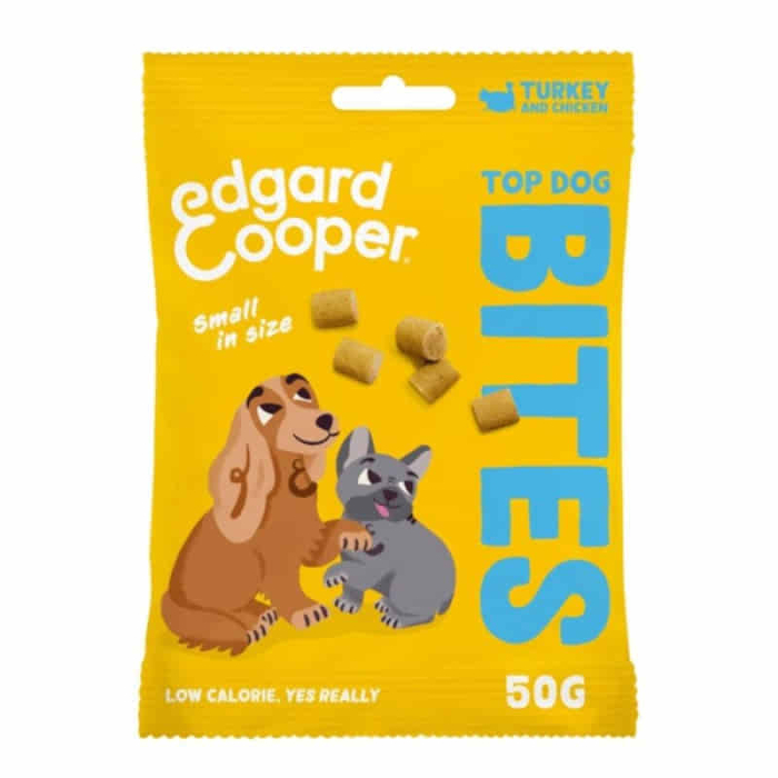 Edgard & Cooper Canine Top Dog Bites Truthahn+Huhn - 50g