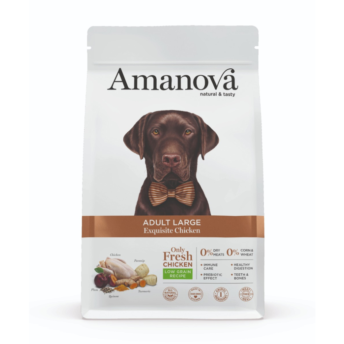 Amanova Dog Adult Large - Exquisite Chicken Low Grain - Huhn 
