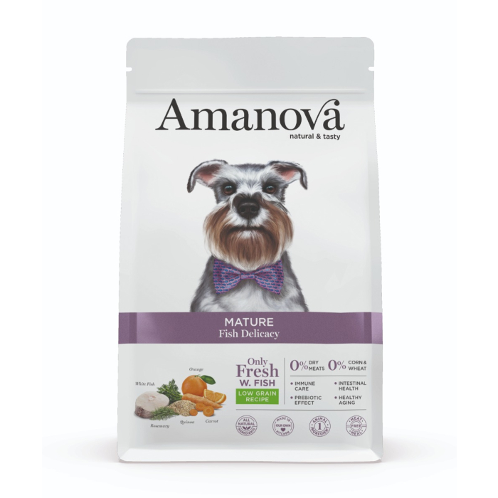 PV Amanova Dog Mature - Fish Delicacy Low Grain - Weisser Fisch