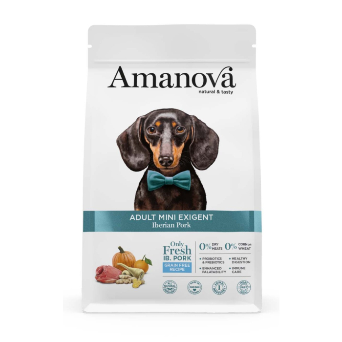 Amanova Dog Adult Mini Exigent - Iberian Pork Grain Free - Iberisches Schwein