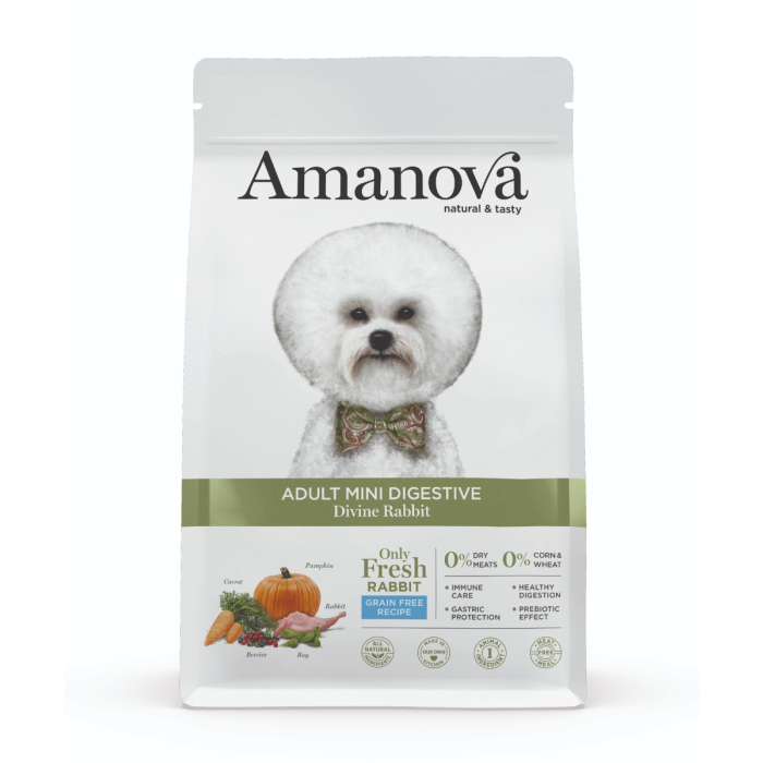 Amanova Dog Adult Mini Digestive - Divine Rabbit Grain Free - Kaninchen