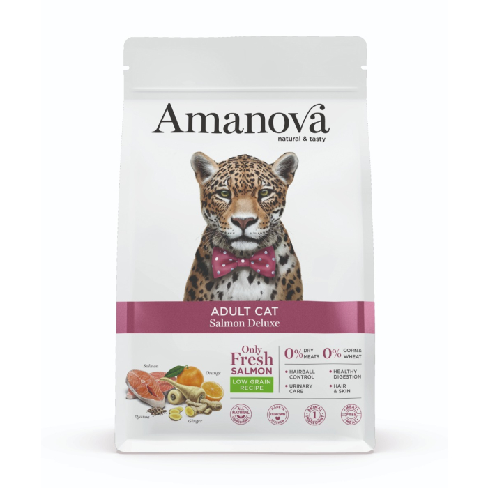 Amanova Cat Adult - Salmon Deluxe Low Grain - Lachs