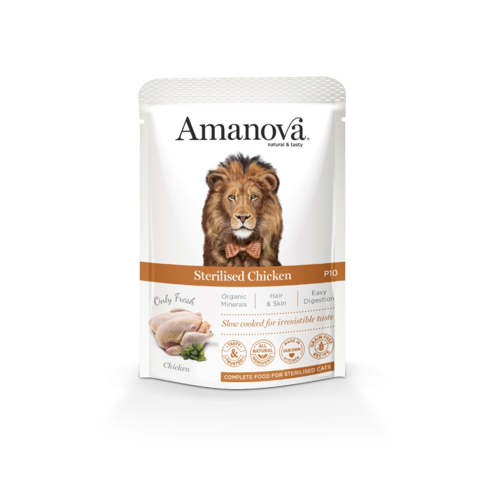 Amanova Cat Adult Sterilised - Chicken Grain Free - Huhn