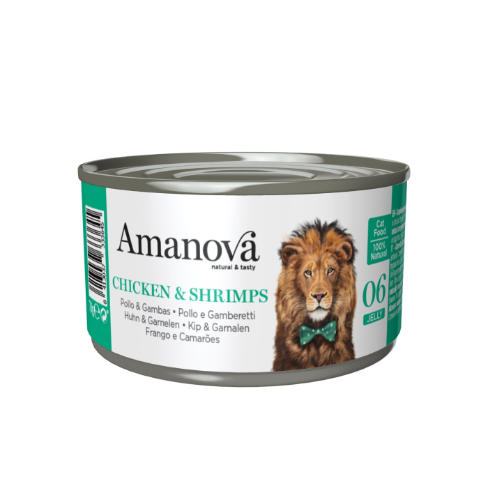 Amanova Cat Adult - Chicken & Shrimps Grain Free - Huhn & Shrimps - Gelée