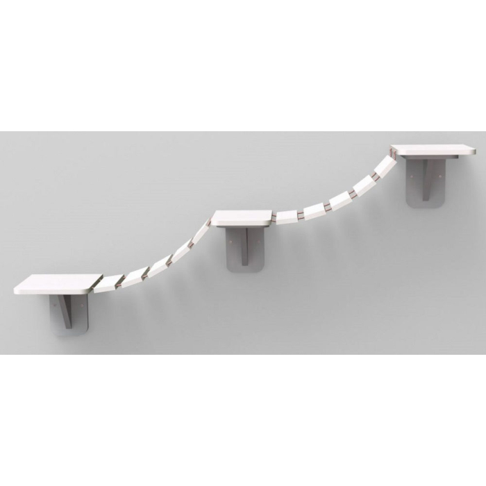 Trixie Kletterleiter zur Wandmontage, 150×30cm, weiss