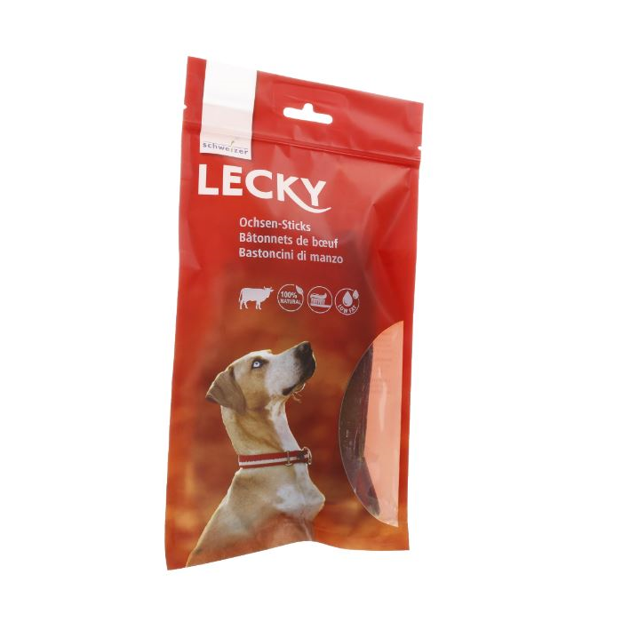 LECKY Ochsen-Sticks 15 cm | Kauartikel