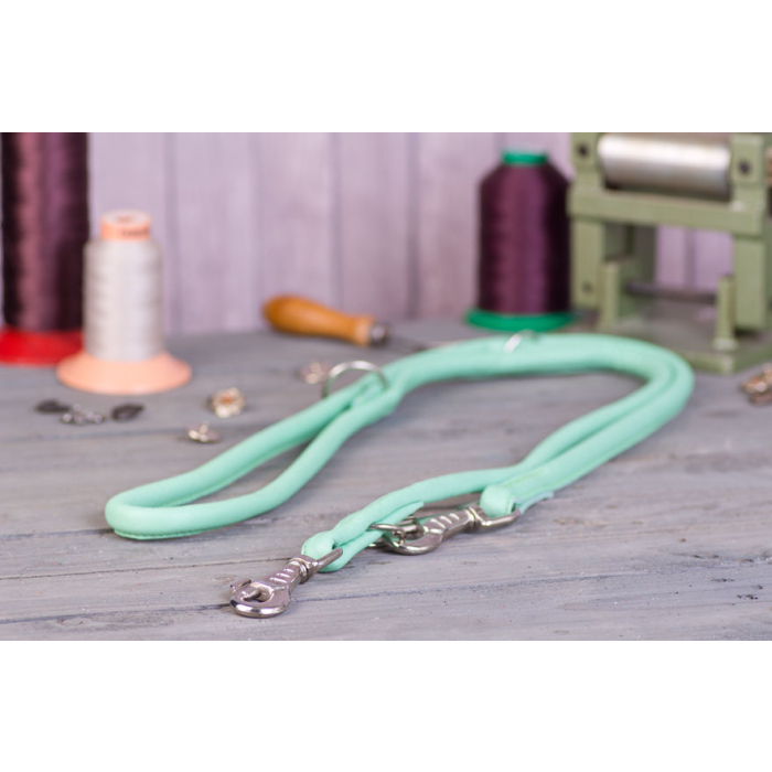 Maul Lederleine rundgenäht mint, 2m/4mm 