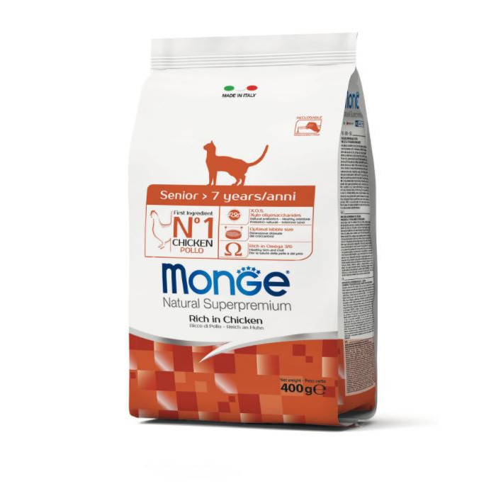 DE Monge Natural Superpremium Senior - Huhn | Katzen-Trockenfutter