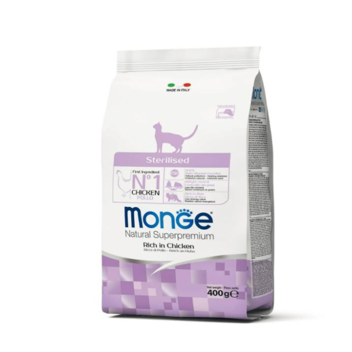 DE Monge Natural Superpremium Sterilised - Huhn | Katzen-Trockenfutter
