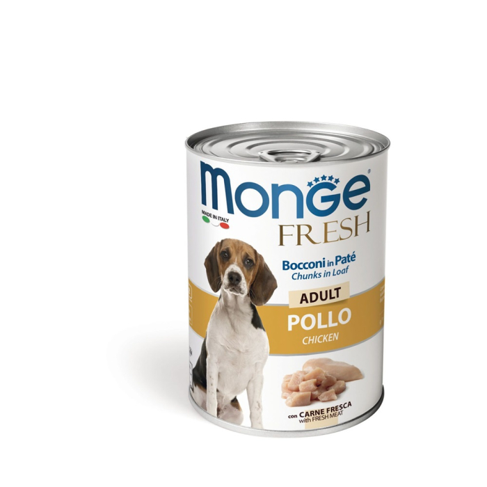 Monge Dog FRESH Pâté in Dose Adult - Huhn, 24x400g