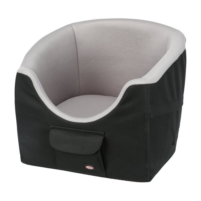Trixie Autositz, schwarz/grau - 45 × 39 × 42 cm, bis zu: 8 kg | Autozubehör