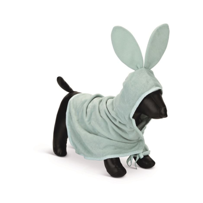 JS Beeztees Puppy Bademantel Foompie, grün - 60x35cm | Für Welpen