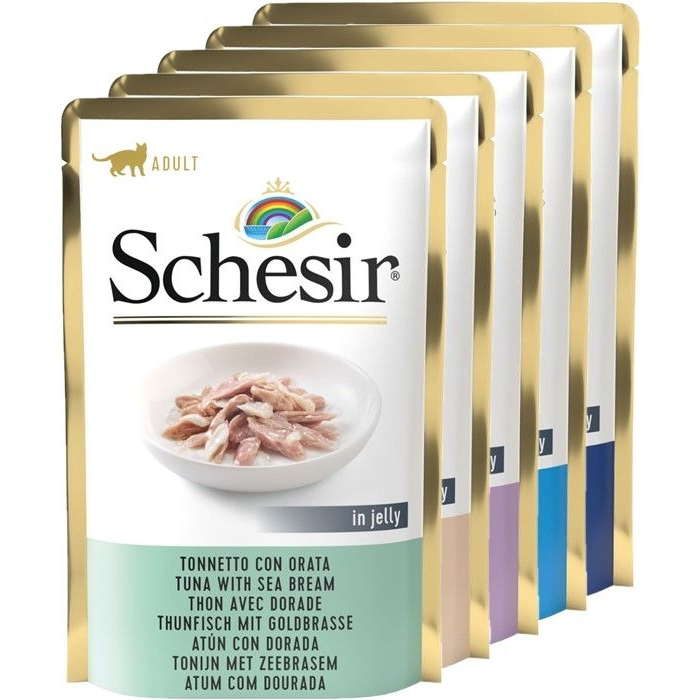 DE Schesir Thunfisch Variationen in Sauce - 20x85g | Ergänzungsnassfutter