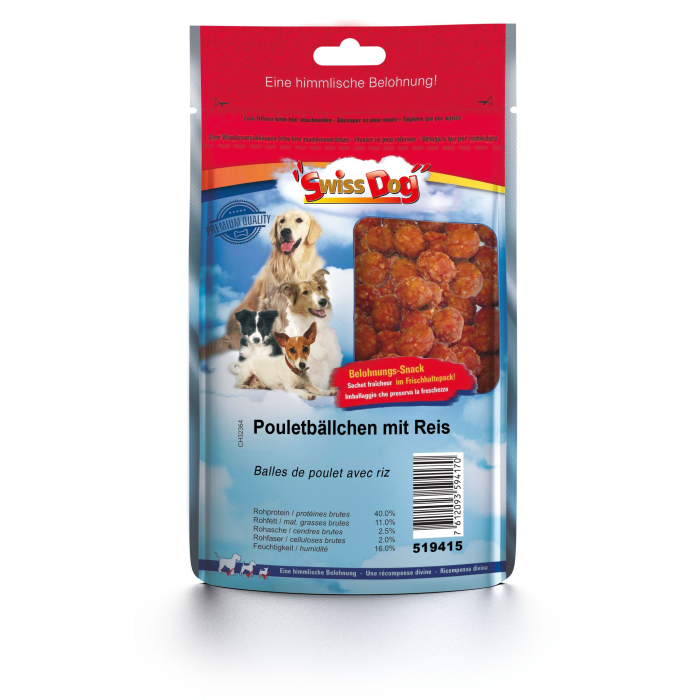 DE SwissDog Pouletbällchen mit Reis