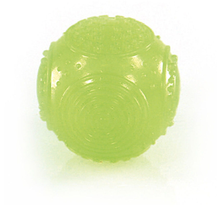 swisspet Ball Glow, grün, mit Quitscher