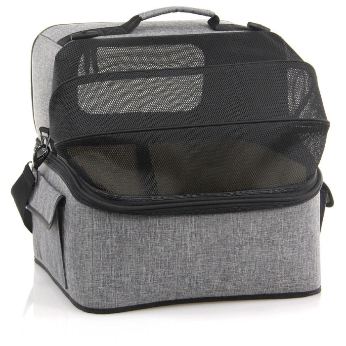swisspet Transporttasche Car, grau - 37x40x42cm