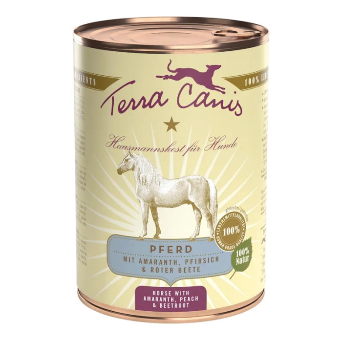 Terra Canis Classic getreidearm, Pferd mit Amaranth, Pfirsich und Roter Beete