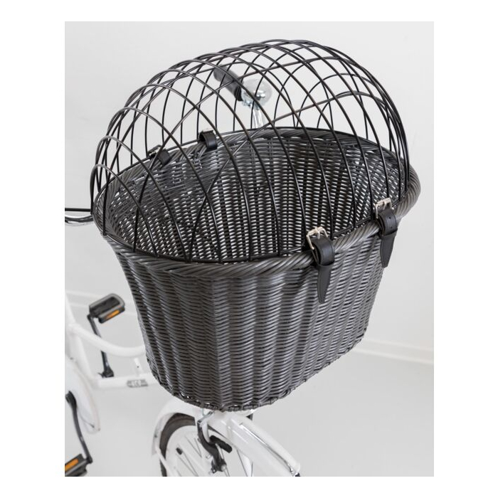 Trixie Front-Fahrradkorb für Hunde, anthrazit