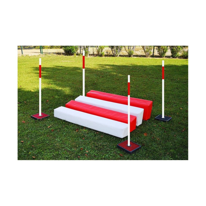 AO Agility Weitsprung Schaumstoff blau-weiss | Für Hunde
