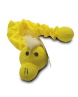 Plüschwurm gelb mit Quietscher