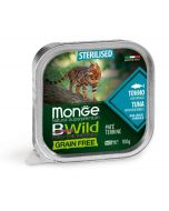 DE Monge BWild Grain Free Sterilised, Thunfisch - 32 x 100g | Katzen-Nassfutter