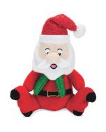 JS Weihnachts-Spielzeug Santa Claus, rot - 18cm | Für Hunde