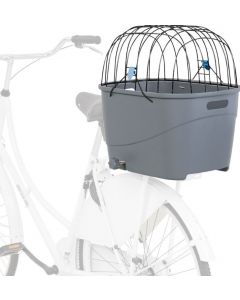 Trixie Fahrradkorb für Gepäckträger, Kunststoff/Metall, 36x47x46cm - grau
