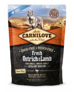 Carnilove Canine Adult Fresh Small Breeds - Strauss + Lamm