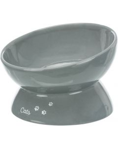 Trixie Napf XXL, Keramik, 0,35 l/ø 17 cm - grau | Für Katzen