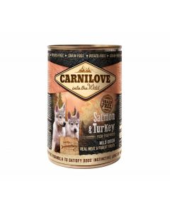 Carnilove Canine Puppy Lachs + Truthahn - 6 x 400 g | Hunde-Nassfutter
