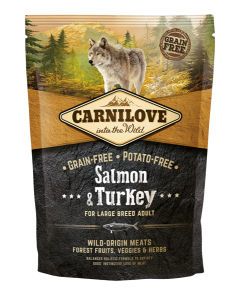 Carnilove Canine Adult Large Breed Lachs + Truthahn | Hunde-Trockenfutter 