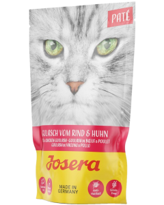 Josera Paté Gulasch vom Rind+Huhn - 16 x 85 g | Nassfutter für Katzen