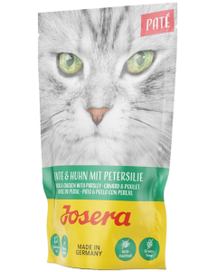 Josera Paté Ente+Huhn mit Petersilie - 16 x 85 g | Nassfutter für Katzen