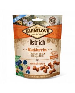 Carnilove Canine - Crunchy Snack - Straussenfleisch + Brombeeren - 6 x 200 g | Für Hunde