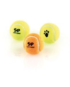swisspet Gummi-Tennisball mit Quietscher - 3 Stk.