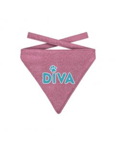 Bandana für Hunde "Diva", pink | small