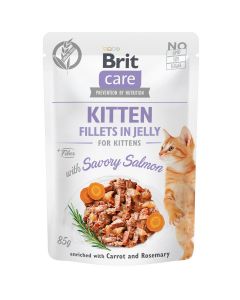 Brit Care Cat KITTEN - Filets in Gelee - Lachs