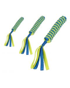 Pawise "Braided Stick" mit Seil, blau-gelb | Für Hunde