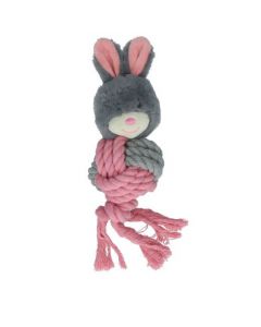 HO Bunny Puppy Crunchy Ropey Ball, grau - 9x13cm | Für Welpen